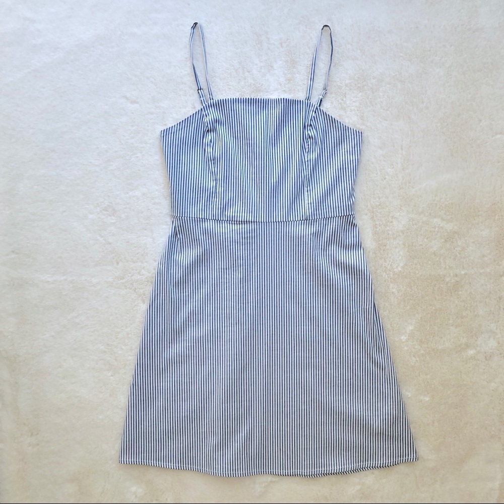 Urban Outfitters Blue & White Striped Mini Dress